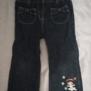 Gymboree girl's blue jeans size2T party fun school event wear